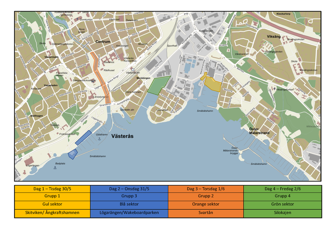 Karta över Västerås 